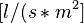 [l/(s*m ^2]